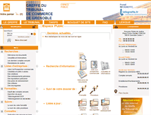 Tablet Screenshot of greffe-tc-grenoble.fr